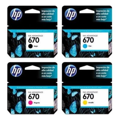 Imagen 2 del producto Cartuchos de Tinta 670 Original Pack