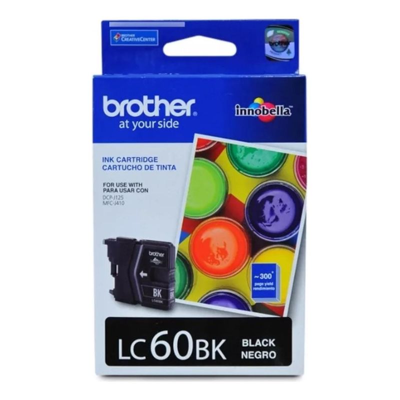 BROTHER - Cartucho de Tinta Brother LC60 Negro Original