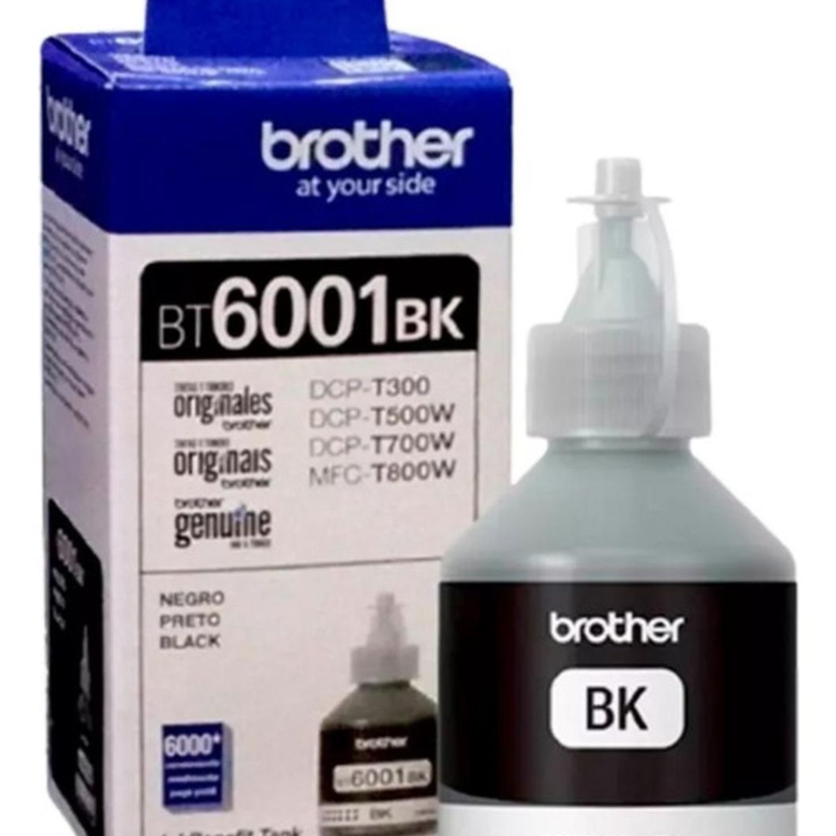 BROTHER - Botella de Tinta Brother Bt6001 Negro Original