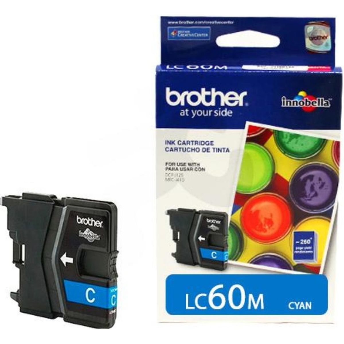 BROTHER - Cartucho de Tinta Brother LC60 Cyan Original