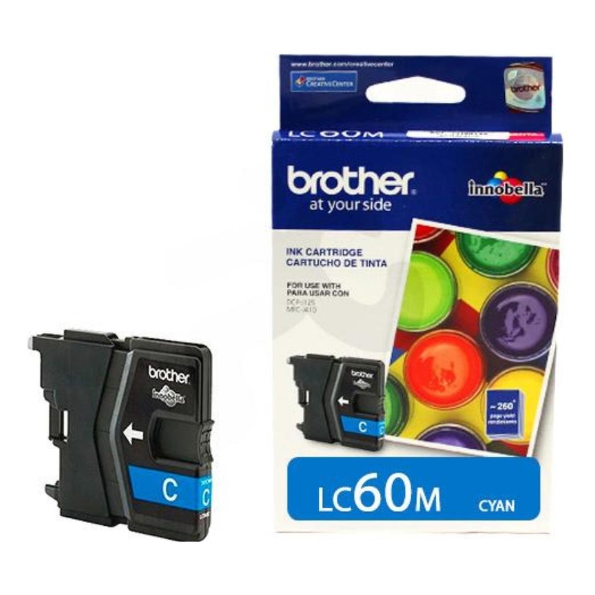 BROTHER - Cartucho de Tinta Brother LC60 Cyan Original