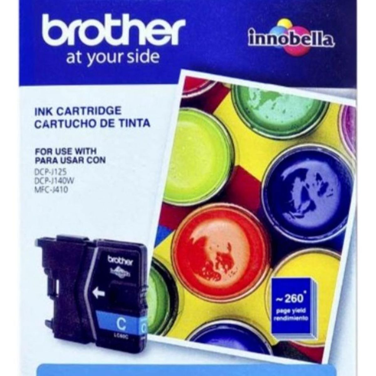 BROTHER - Cartucho de Tinta Brother LC60 Cyan Original