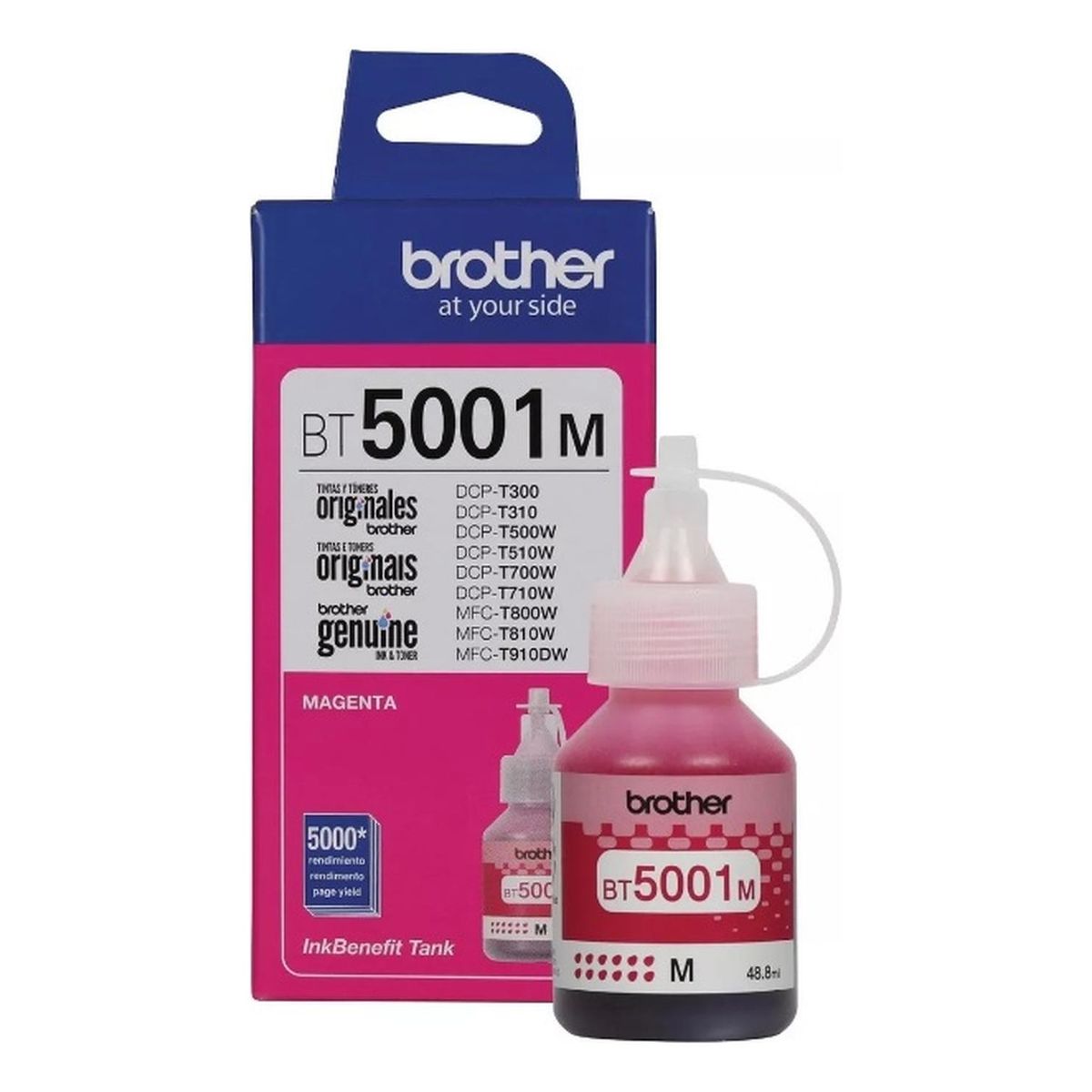 BROTHER - Botella de Tinta Brother Bt5001 Magenta Original