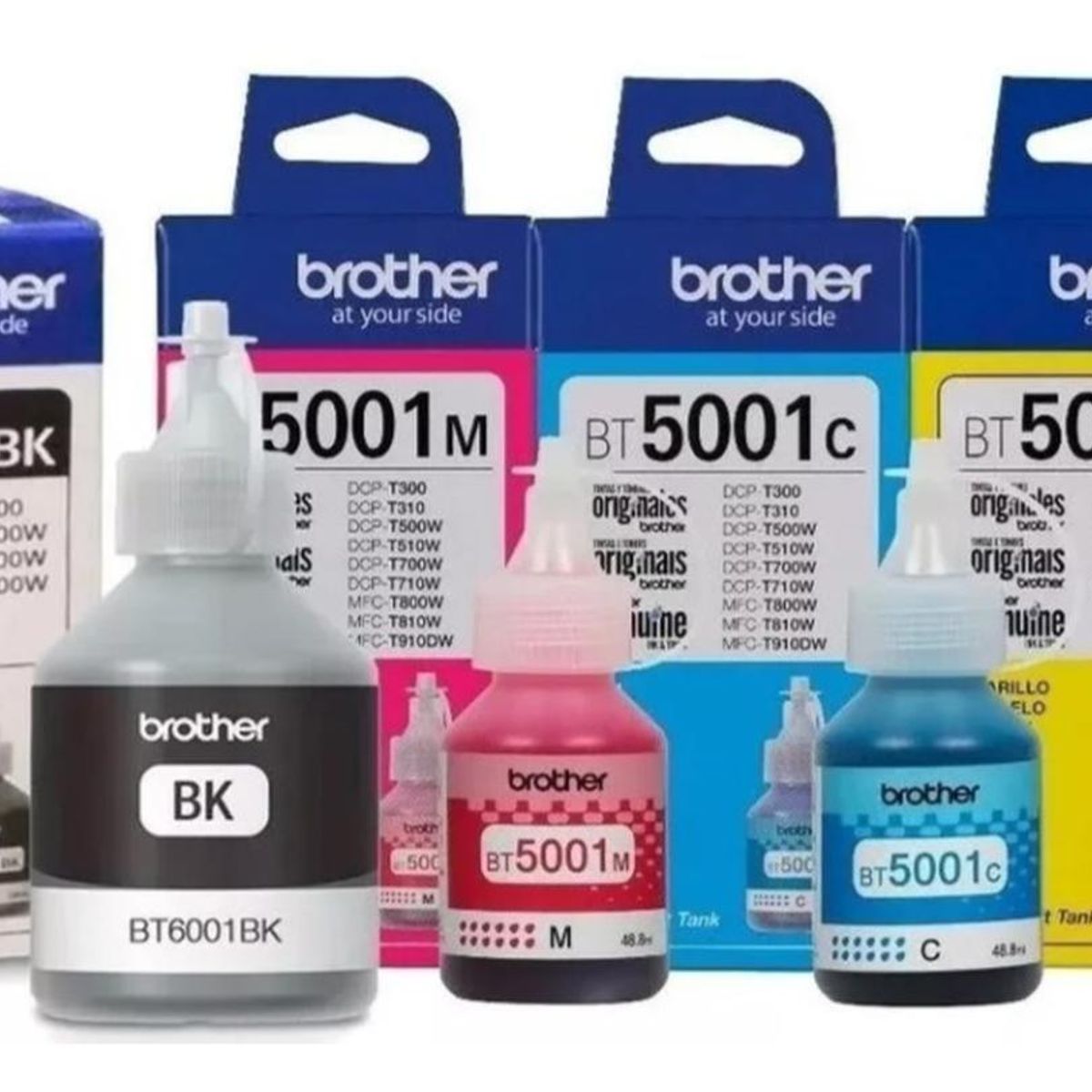 BROTHER - Botellas de Tintas Bt6001-bt5001 Original Pack