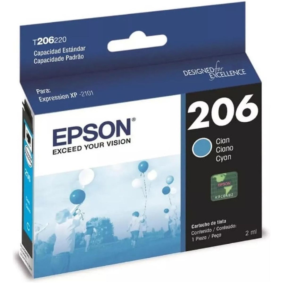 EPSON - Cartucho Epson 206 Cyan Original