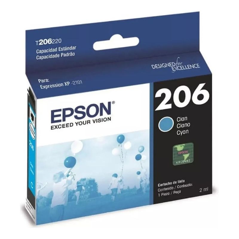 EPSON - Cartucho Epson 206 Cyan Original