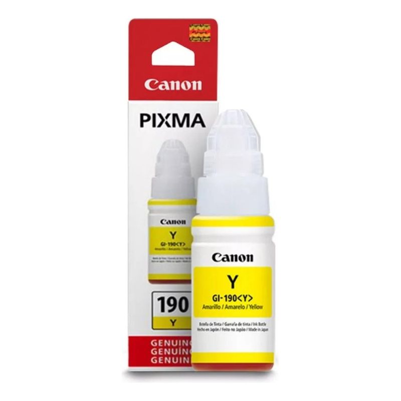 CANON - Botella de Tinta Canon GI-190 Yellow Original