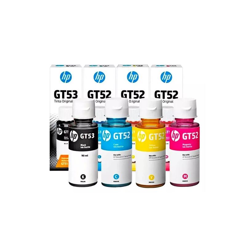 HP - Pack Tintas hp GT53-52 Original N/M/C/Y