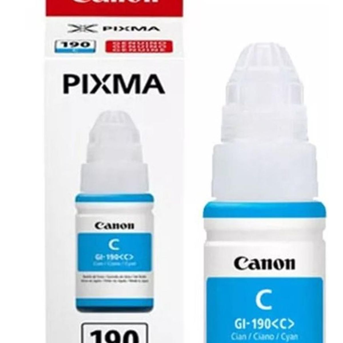 CANON - Botella de Tinta Canon GI-190 Cyan Original