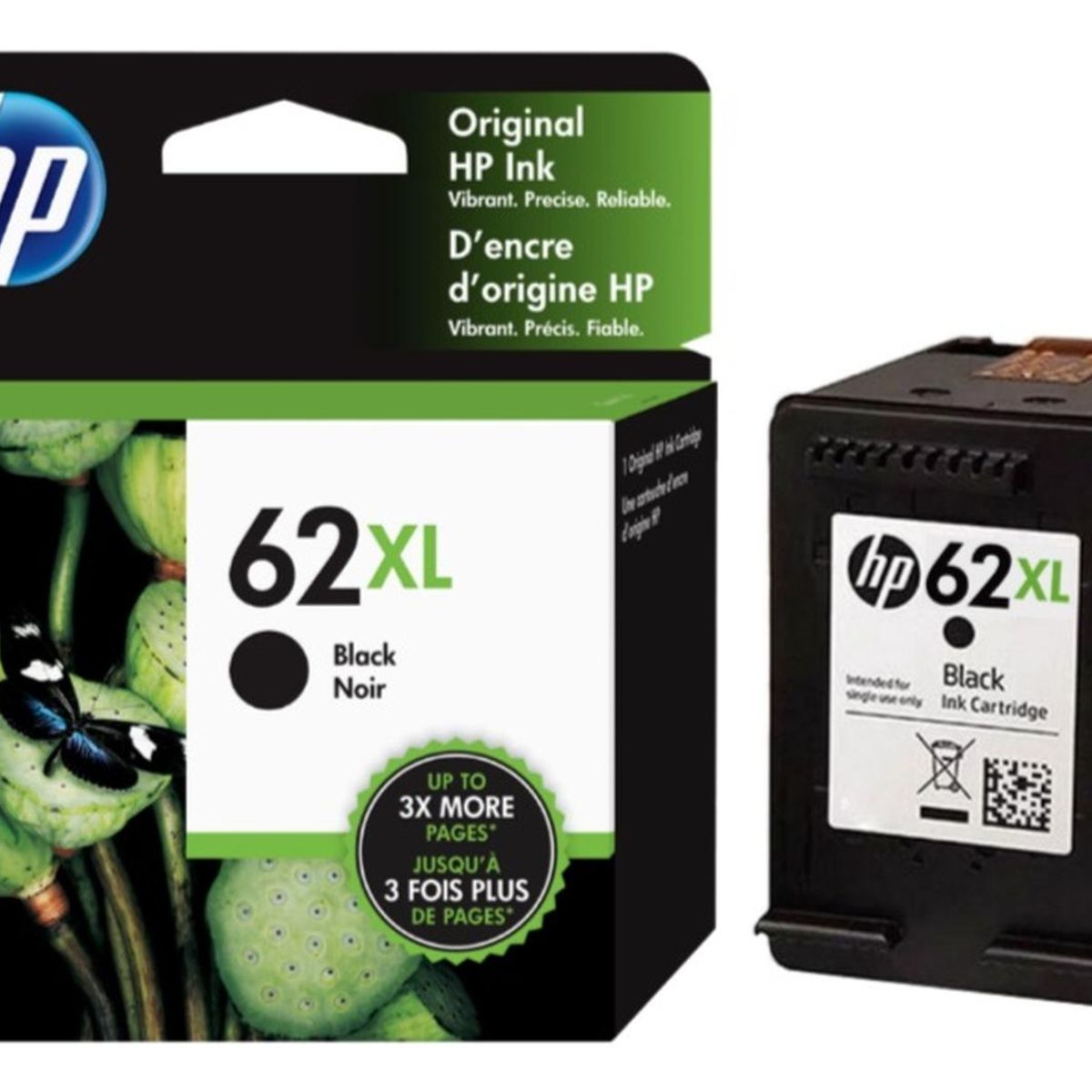 HP - Cartucho de Tinta hp 62XL Negro Original