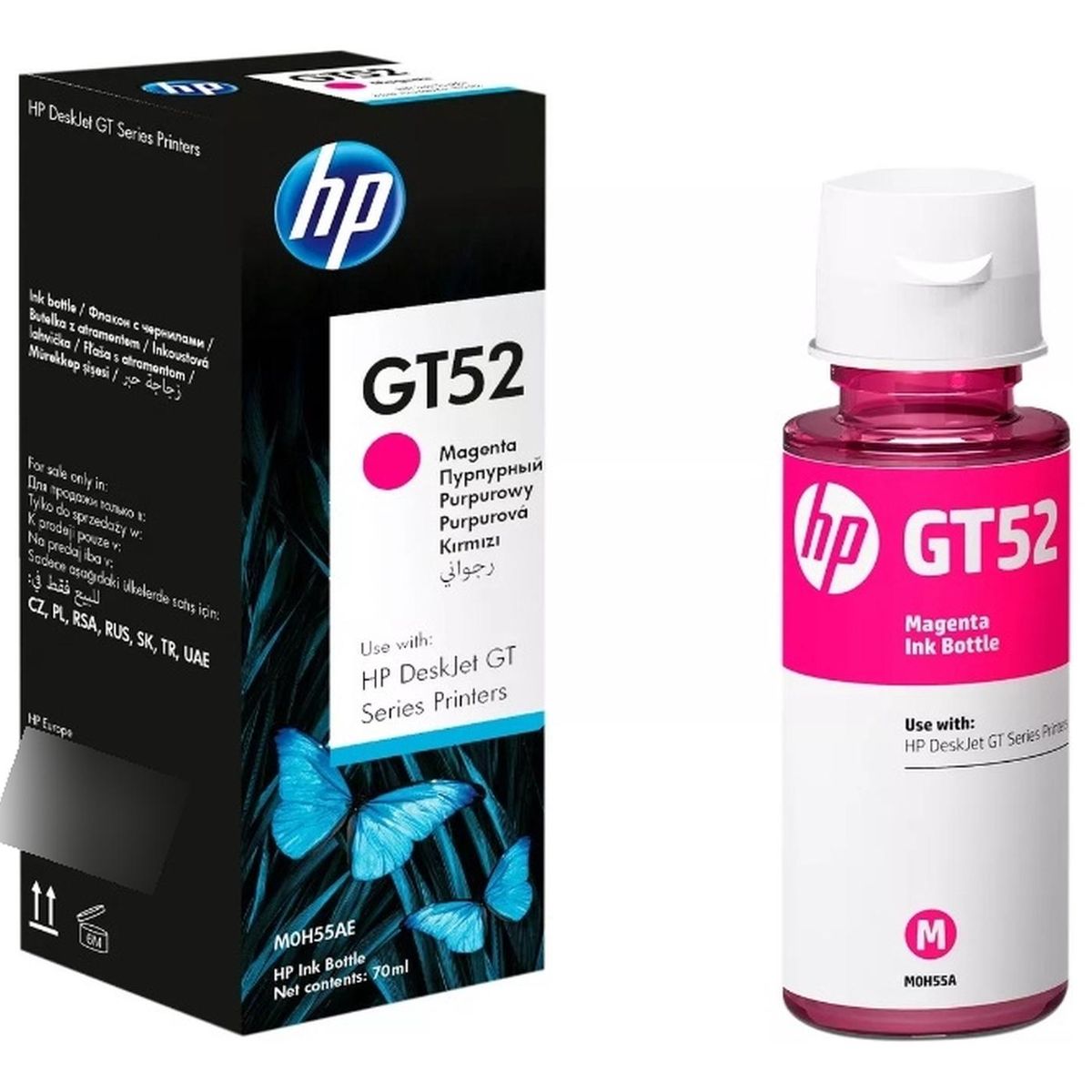 HP - Botella de Tinta hp GT52 Magenta Original