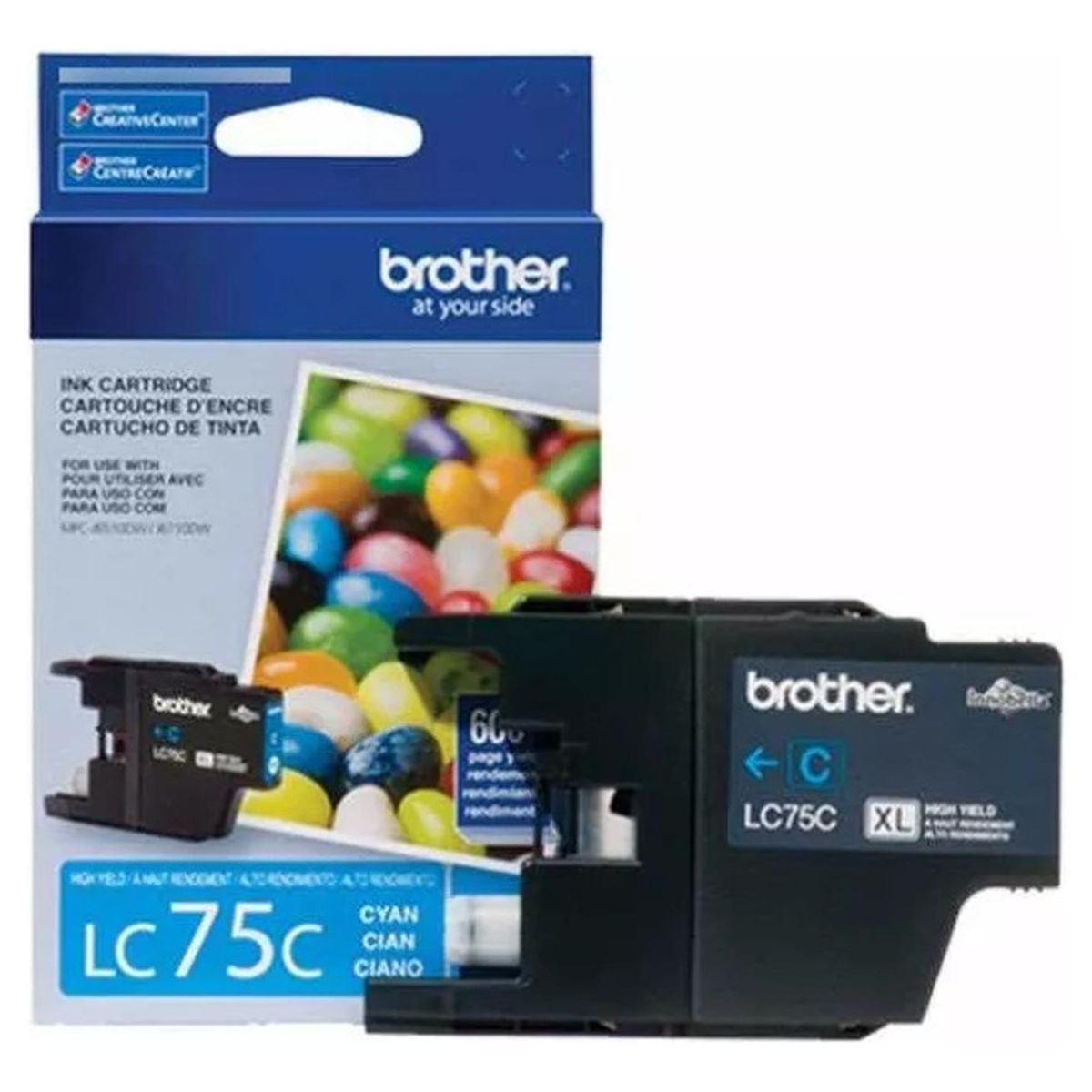 BROTHER - Cartucho de Tinta Brother LC75 Cyan Original