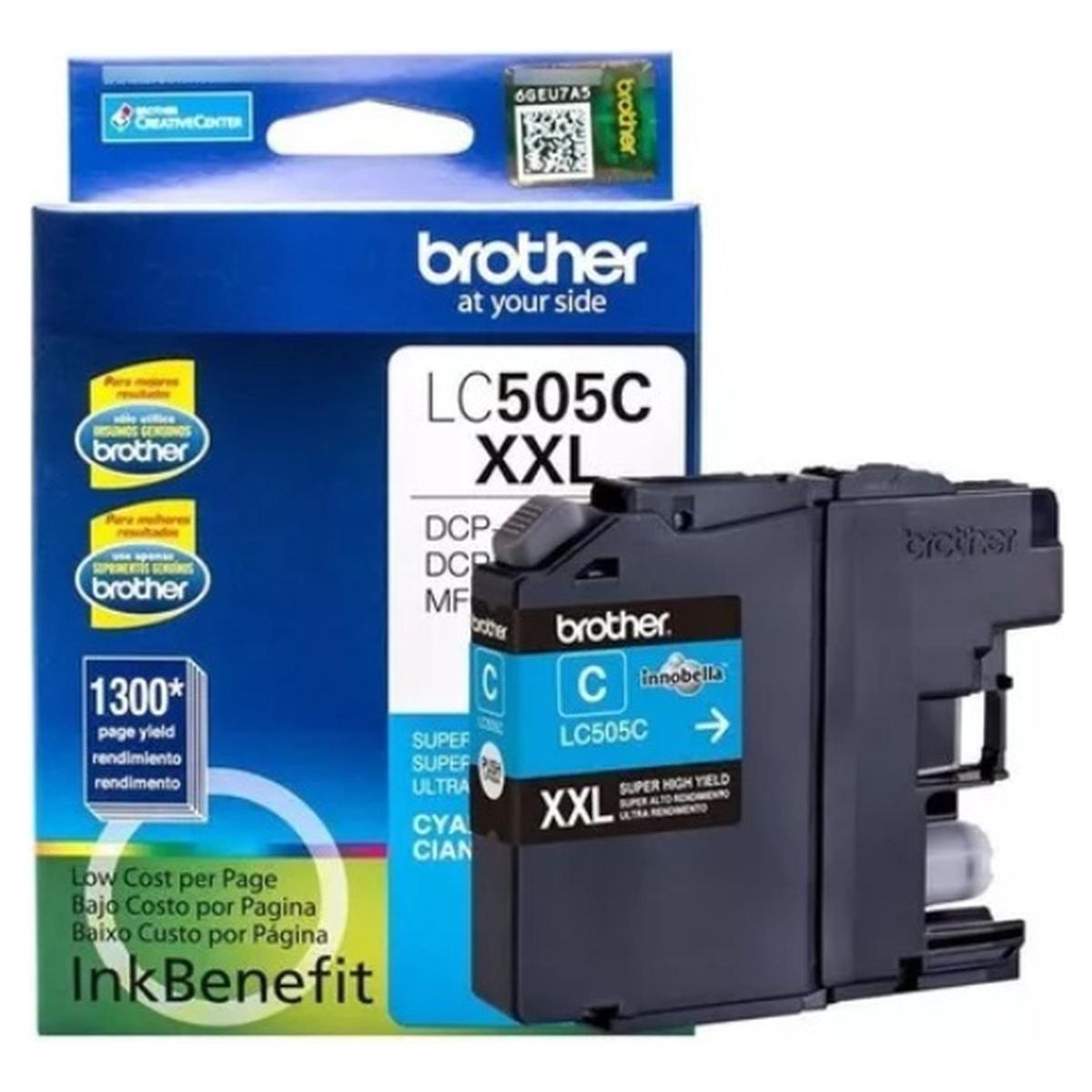 BROTHER - Cartucho de Tinta Brother LC505 Cyan Original