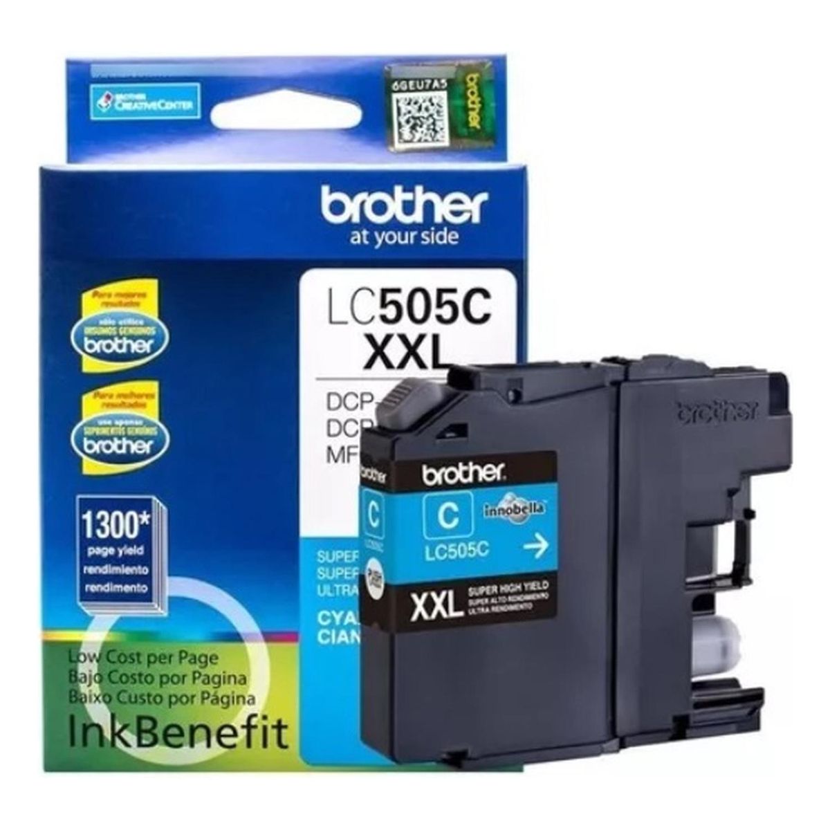 BROTHER - Cartucho de Tinta Brother LC505 Cyan Original