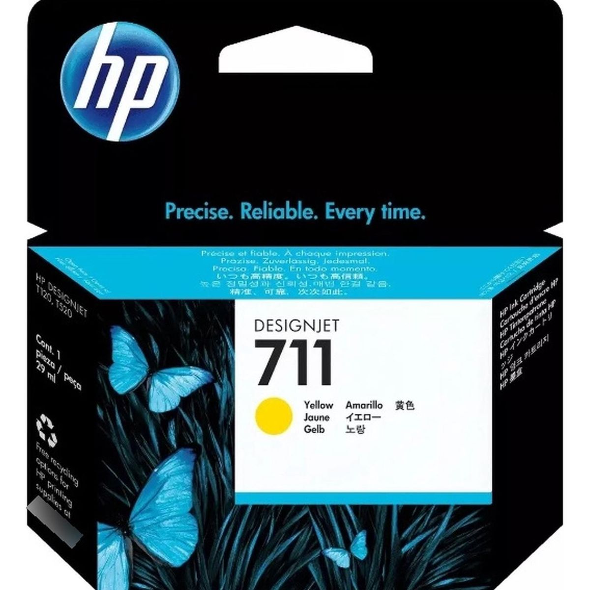 HP - Cartucho de Tinta hp 711 Yellow Original