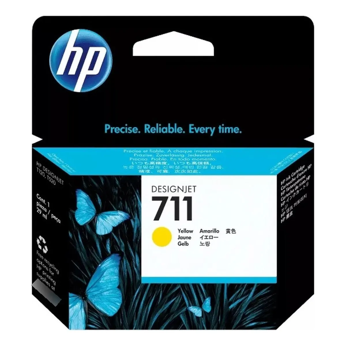 HP - Cartucho de Tinta hp 711 Yellow Original