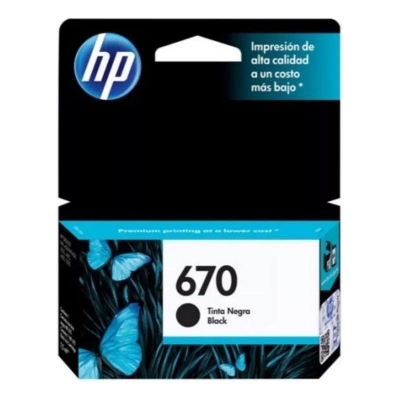 HP - Cartucho hp 670 Negro Original