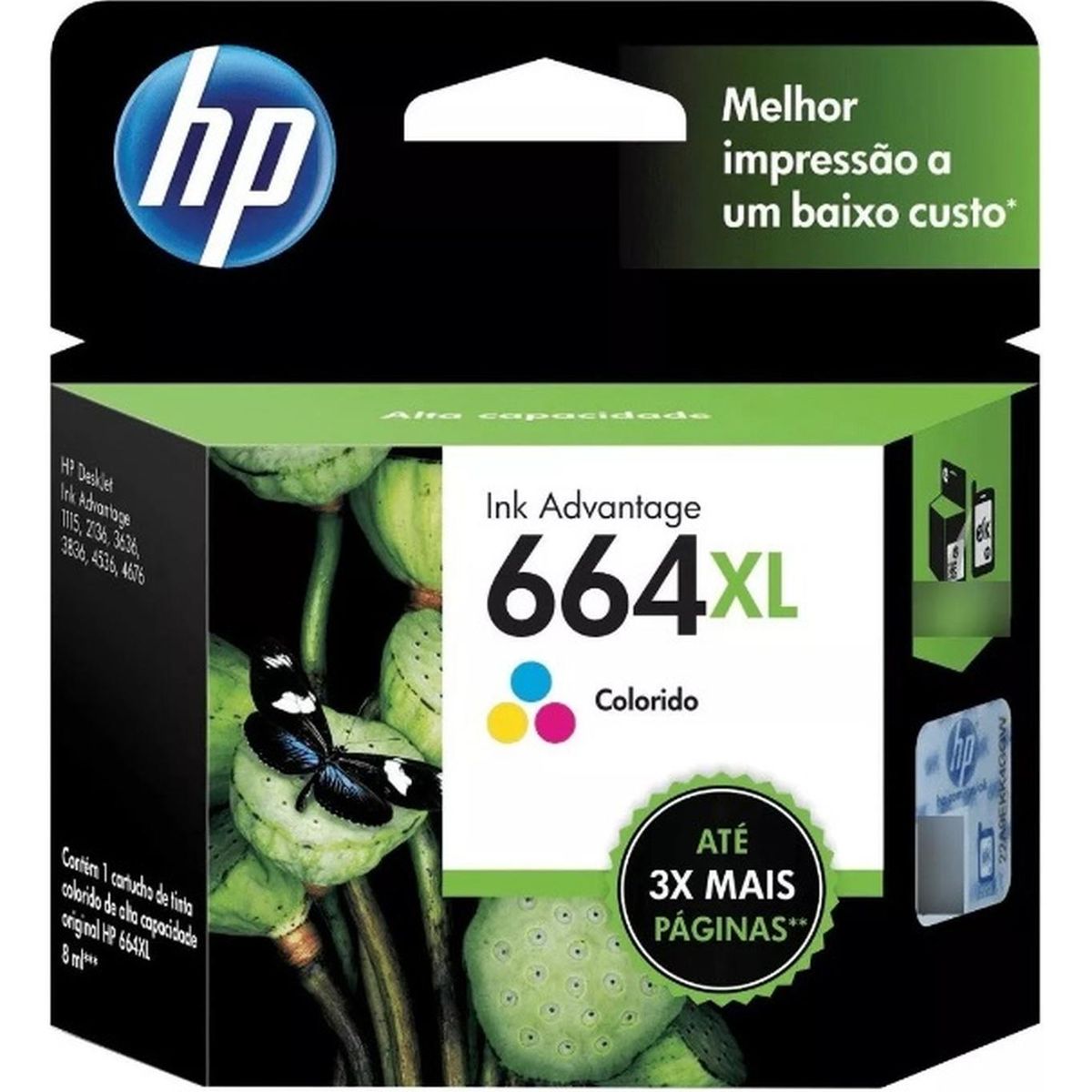HP - Cartucho de Tinta hp 664XL Tricolor Original