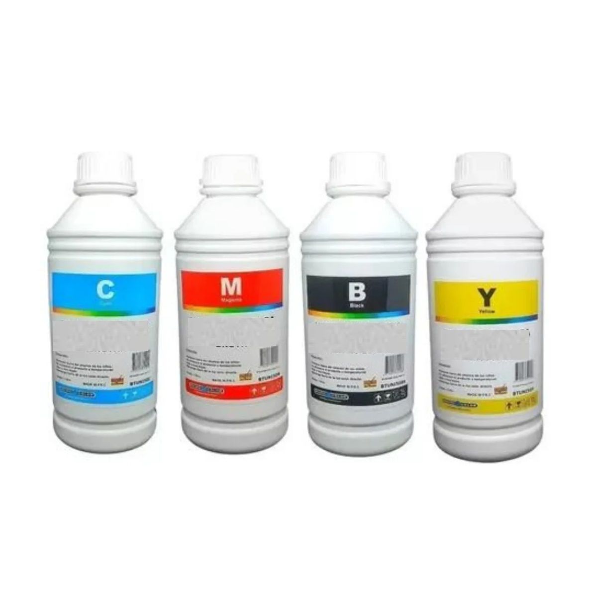 GENERICO - Botellas de Tintas Universales de Litro N/M/C/Y Pack