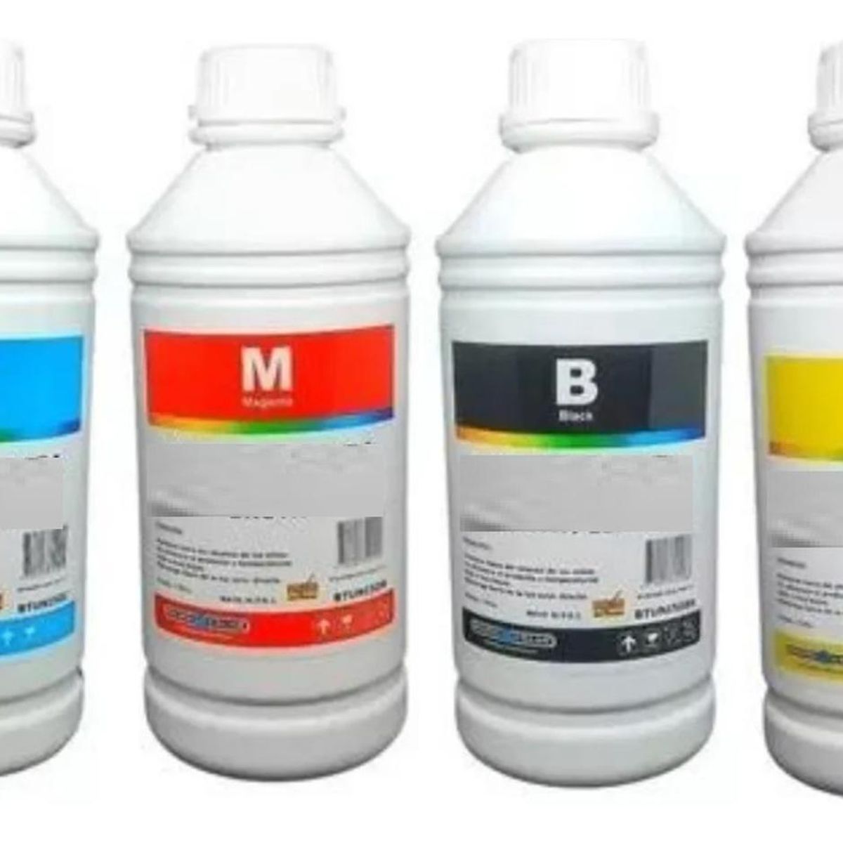 GENERICO - Botellas de Tintas Universales de Litro N/M/C/Y Pack