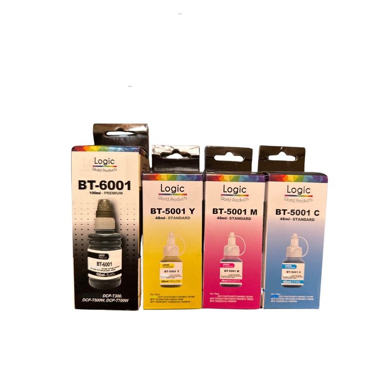 GENERICO - Pack Tintas Compatible para Bt6001/5001 T300/T310/T500W