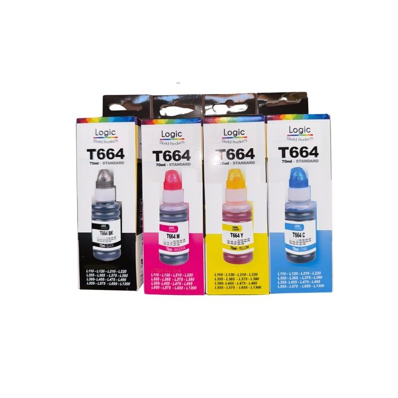 GENERICO - Pack Tintas compatibles para T664 L-110/120/350/355/365
