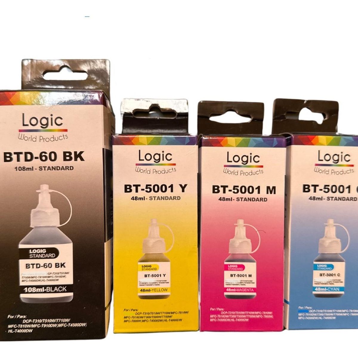 GENERICO - Pack Tintas Compatible para Btd-60/5001 T-220/T-710/T-420W