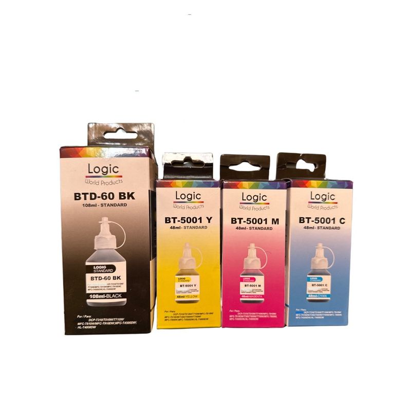 GENERICO - Pack Tintas Compatible para Btd-60/5001 T-220/T-710/T-420W