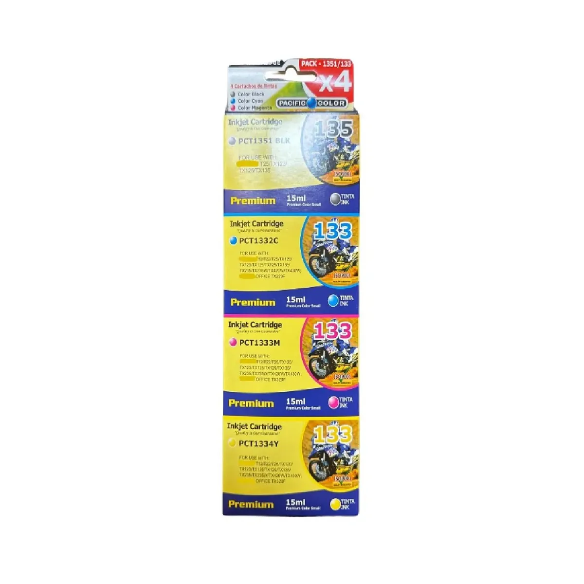 GENERICO - Pack Cartuchos de Tinta Compatible para T135-T133