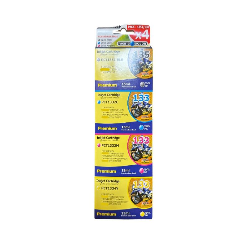 GENERICO - Pack Tintas Compatible para T135/T133 TX-125/TX-135