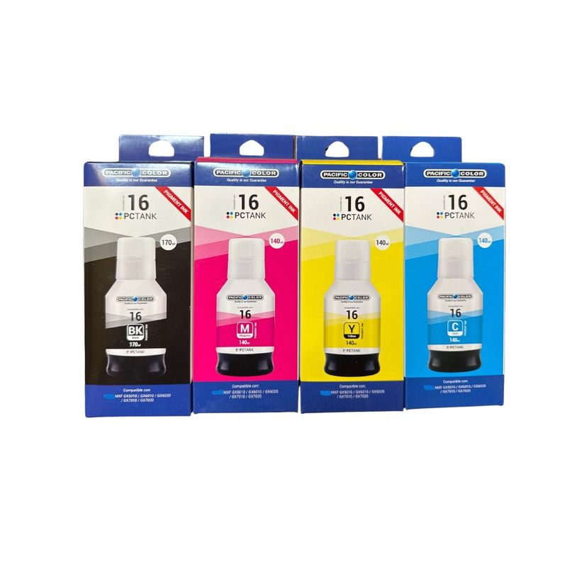 GENERICO - Pack Tintas Compatible para Gi-16 Gx-6010 Gx-7010