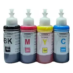 GENERICO - Pack Tintas100 ML Universales N/M/C/Y