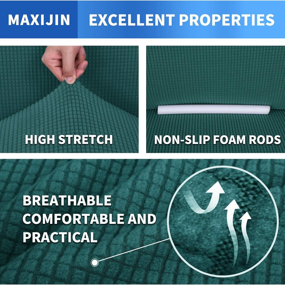 GENERICO - FUNDA CUADRILLE 3 CUERPO TURQUESA 180 A 230 CM ROUSS