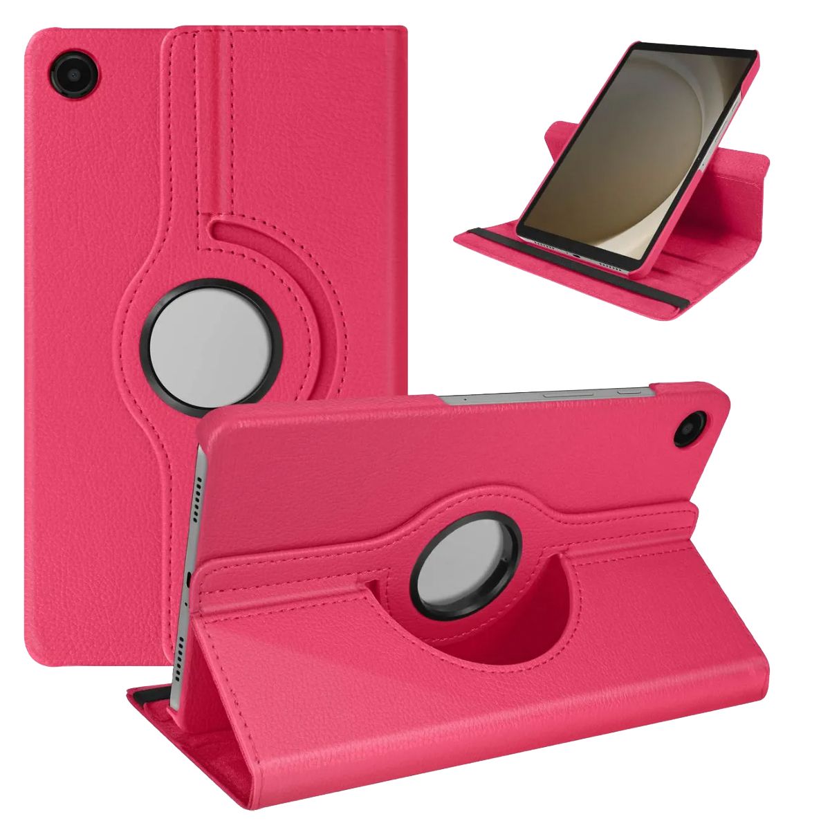 JOIGO - Carcasa Funda Giratoria Para Samsung A9+ Plus Fucsia