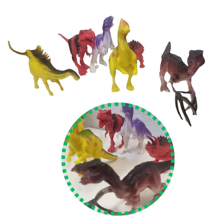 Set de 6 dinosaurio de juguete diferentes disenos