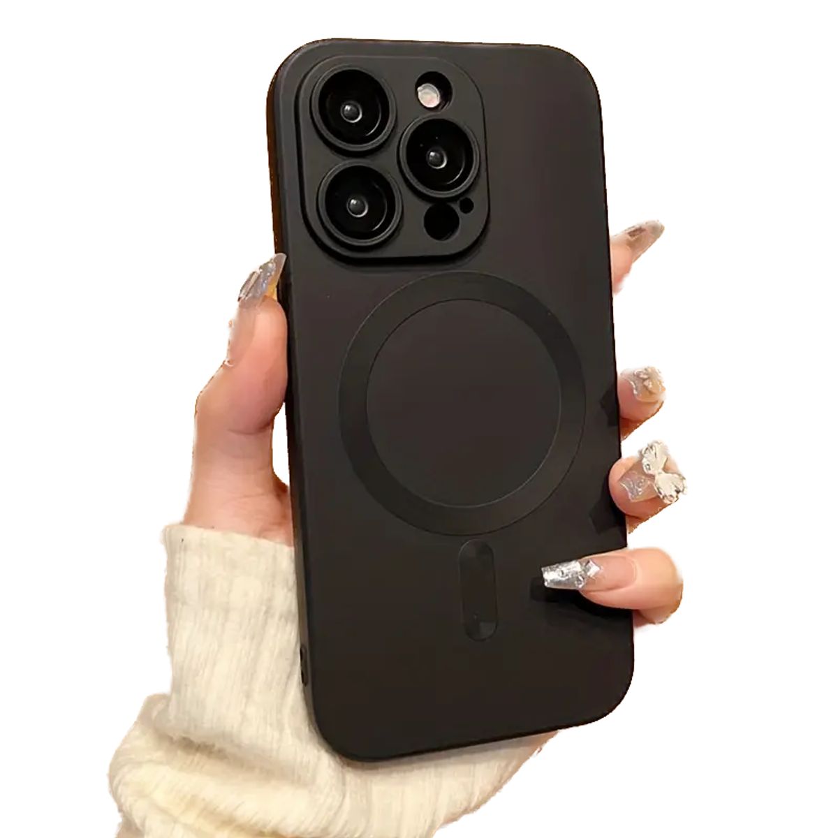 GENERICO - Carcasa Magsafe Metalizada Para iPhone 11 Pro Negro