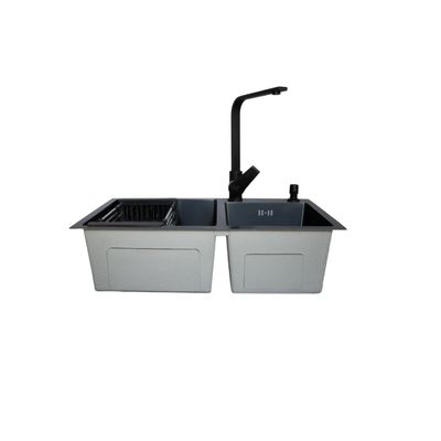 Imagen 2 del producto Lavaplatos 68x38 Cm 2.5 Mm Black + Llave Notte + Dispensador