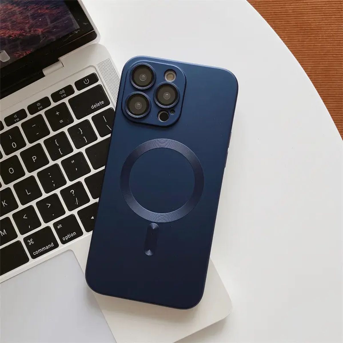 GENERICO - Carcasa Magsafe Metalizada Para iPhone 11 Pro Max Azul