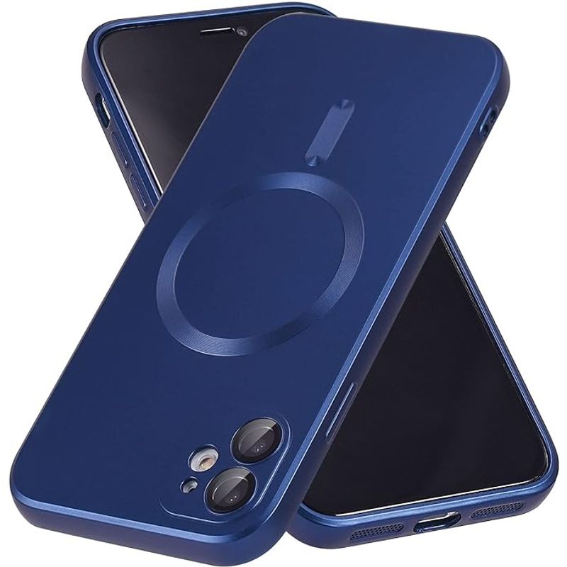 GENERICO - Carcasa Magsafe Metalizada Para iPhone 12 Azul