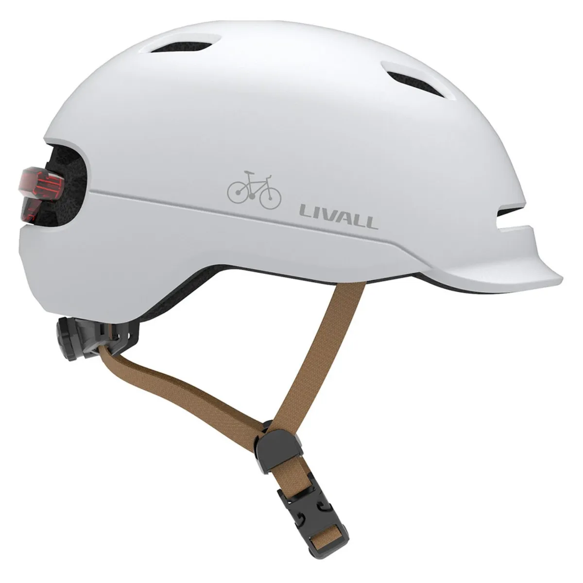 LIVALL - Casco inteligente LED C20 Talla M Blanco