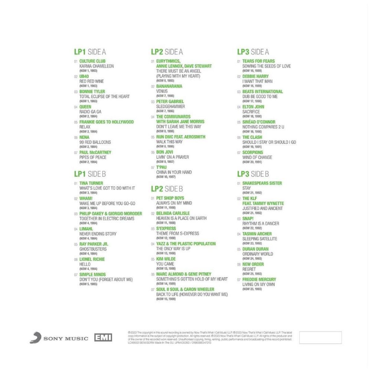 HITWAY MUSIC - NOW 1983-1993 - 40 YEARS VOL 1 (3LP) - VINILO HITWAY MUSIC