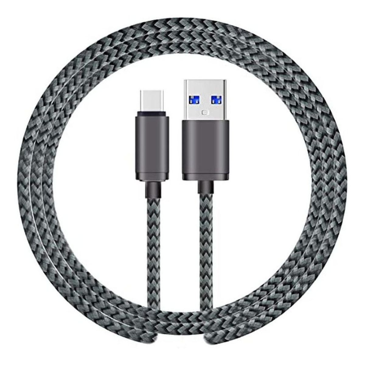 GEN - Cable Usb Tipo C De 3 Metros Reforzado En Tela Para Celular