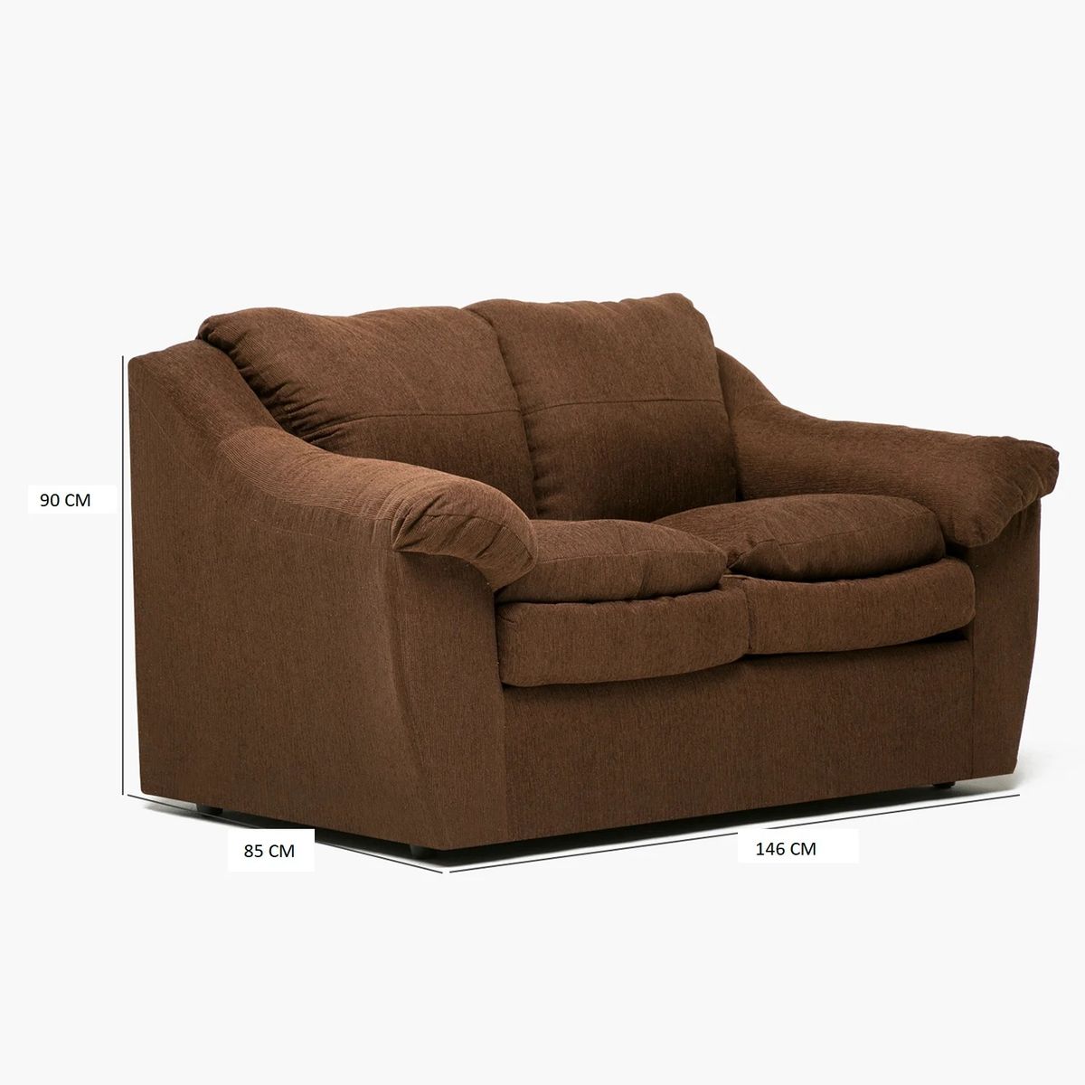 CABSUR - SOFA GALICIA 2CPOS CHOCOLATE