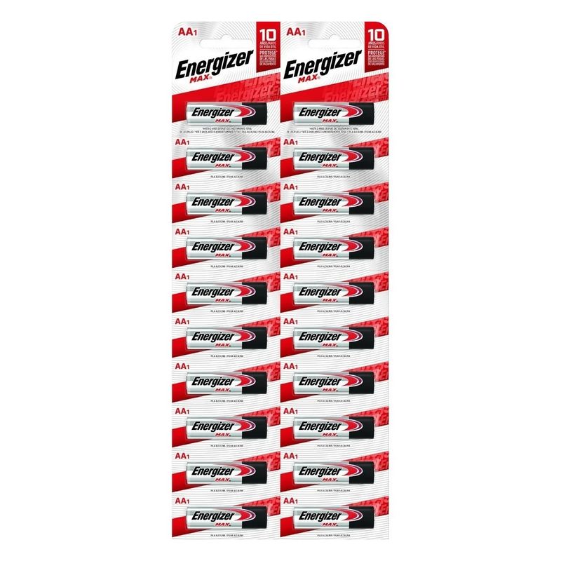 ENERGIZER - Pack 12 Pilas Energizer Max AA Alcalina Tira