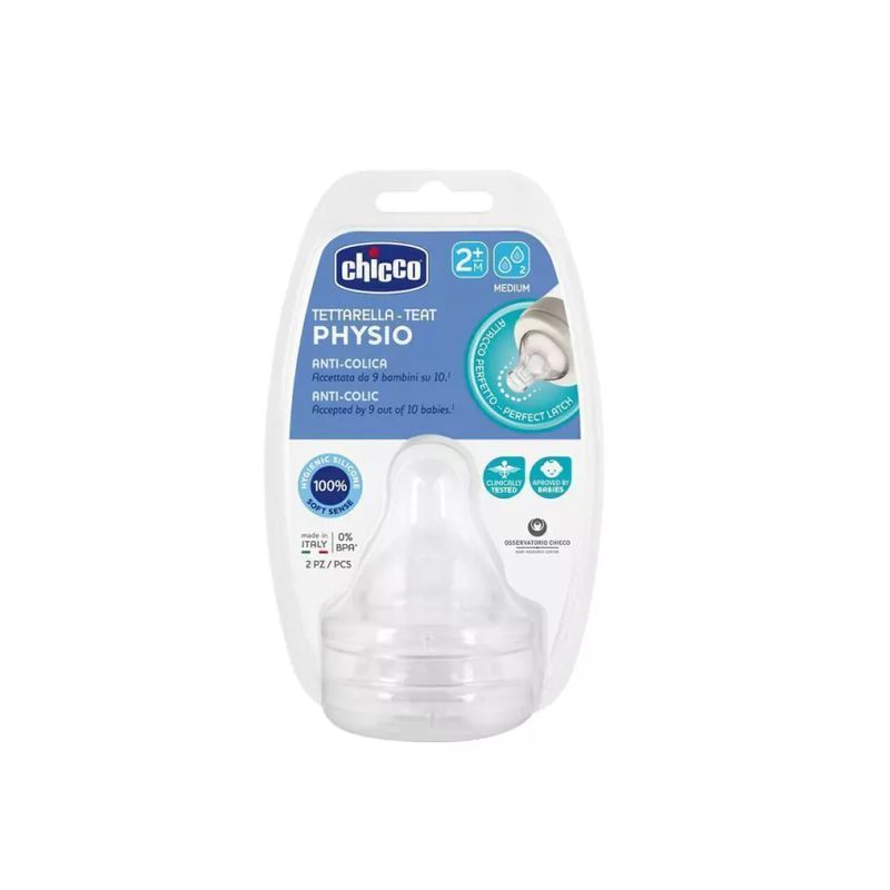 CHICCO - Pack Tetinas Physio Flujo Medio 2 meses+ Chicco