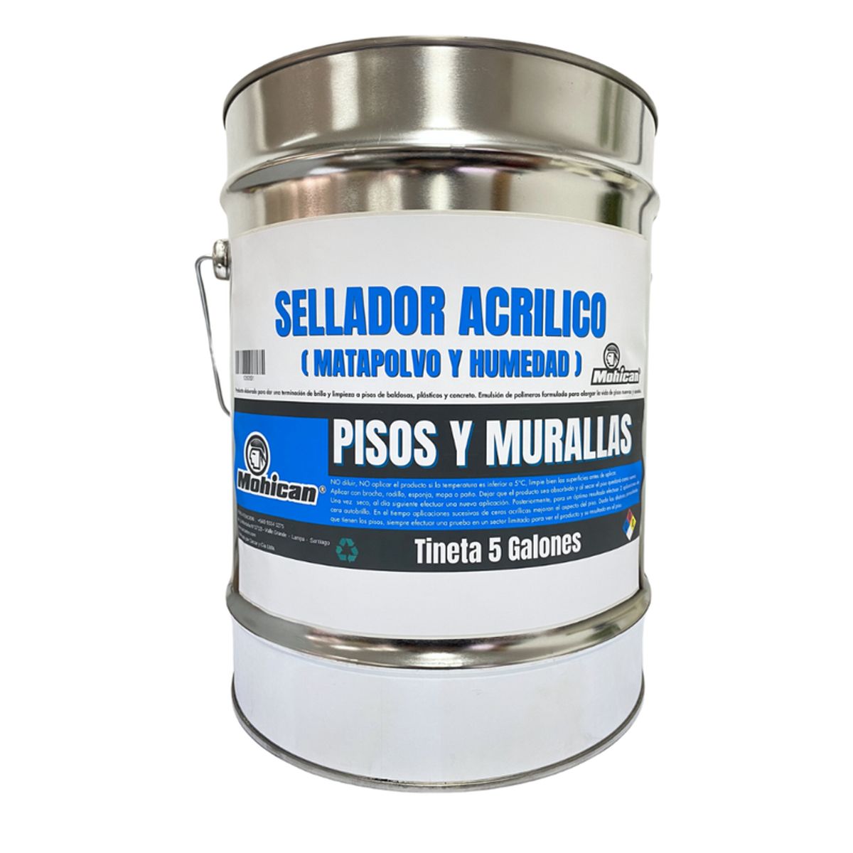 MOHICAN - SELLADOR ACRILICO MATAPOLVO Y HUMEDAD TINETA 5 GAL