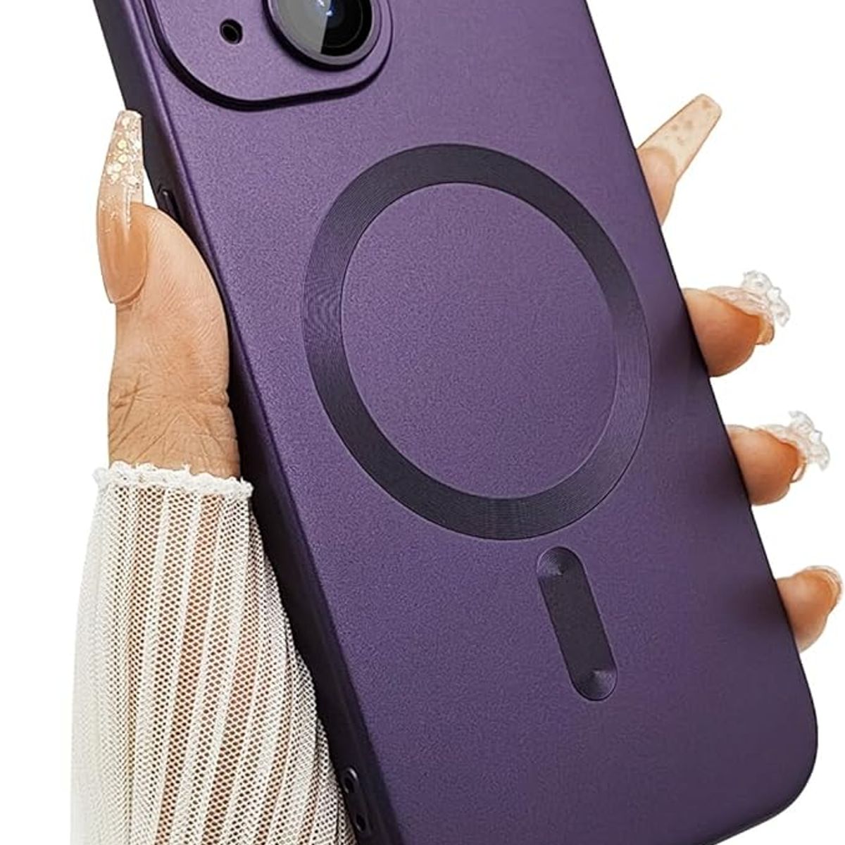 GENERICO - Carcasa Magsafe Metalizada Para iPhone 13 Purpura