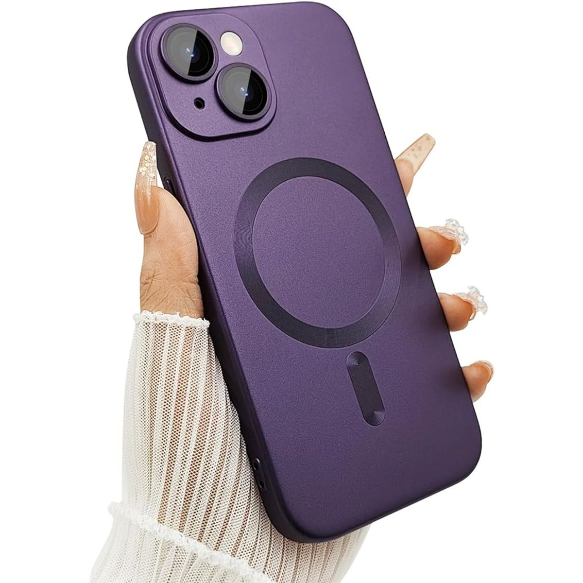 GENERICO - Carcasa Magsafe Metalizada Para iPhone 13 Purpura