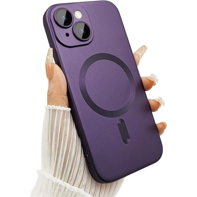 GENERICO - Carcasa Magsafe Metalizada Para iPhone 13 Purpura