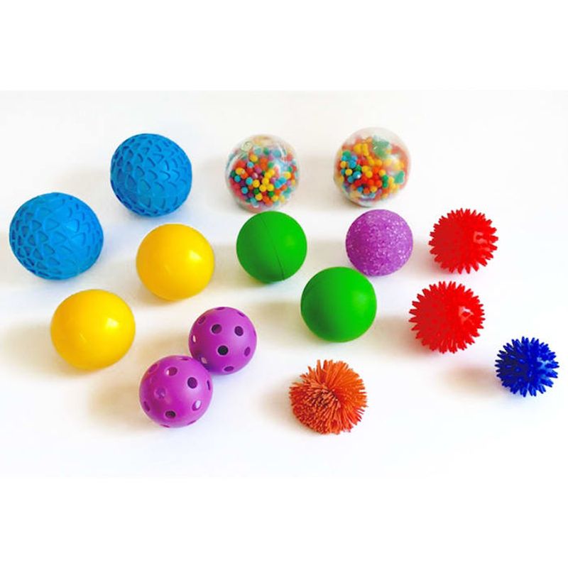 GENERICO - Set De 15 Pelotitas Sensoriales Surtidas Ludiko
